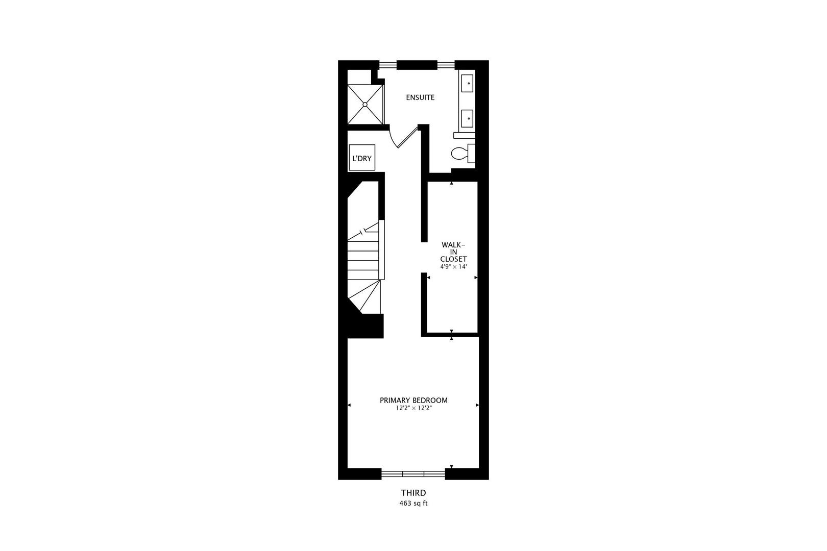 20 West 15th Street, Unit B Chicago, IL 60605 - Photo 21 of 21 a picture of a floor plan