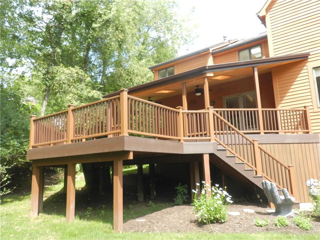 2533 Riva Ridge Court Franklin Park, PA 15090 - Photo 3 of 25 This new, expansive, 1/2 roof covered two tiered deck can be your retreat! Two stair access to your back yard private oasis! Dreamy!