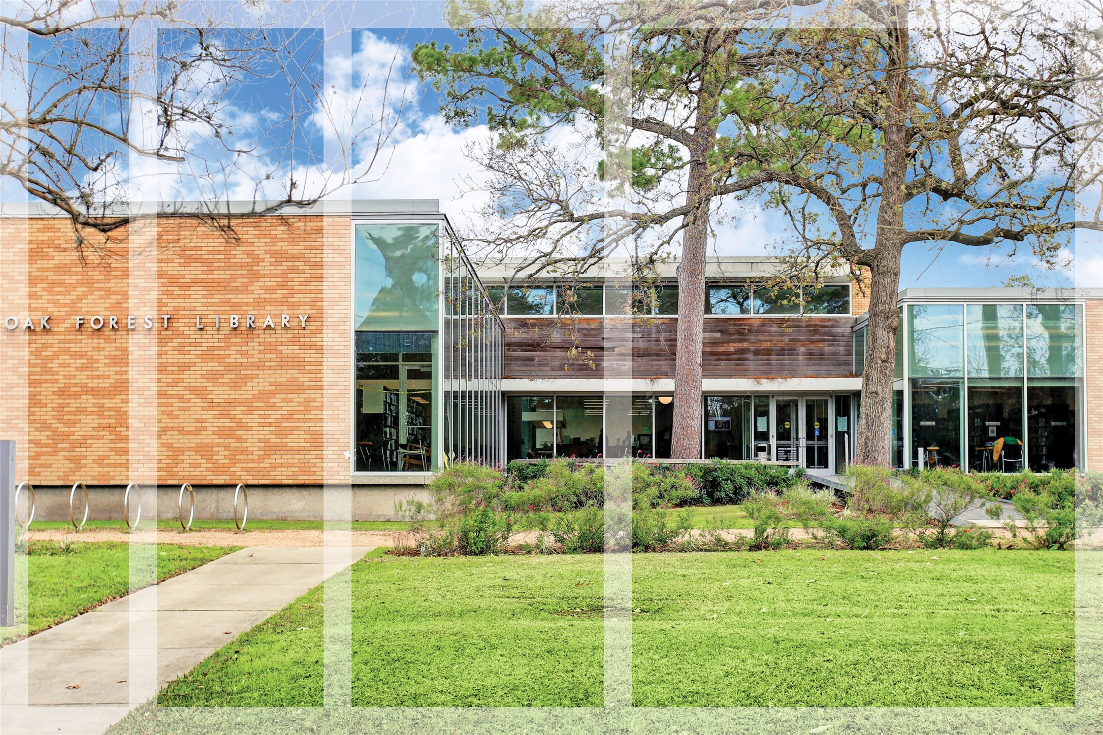 1616 Hewitt Drive Houston, TX 77018 - Photo 38 of 44 Quaint Oak Forest Library is mid-century in design and offers books for children and adults alike.