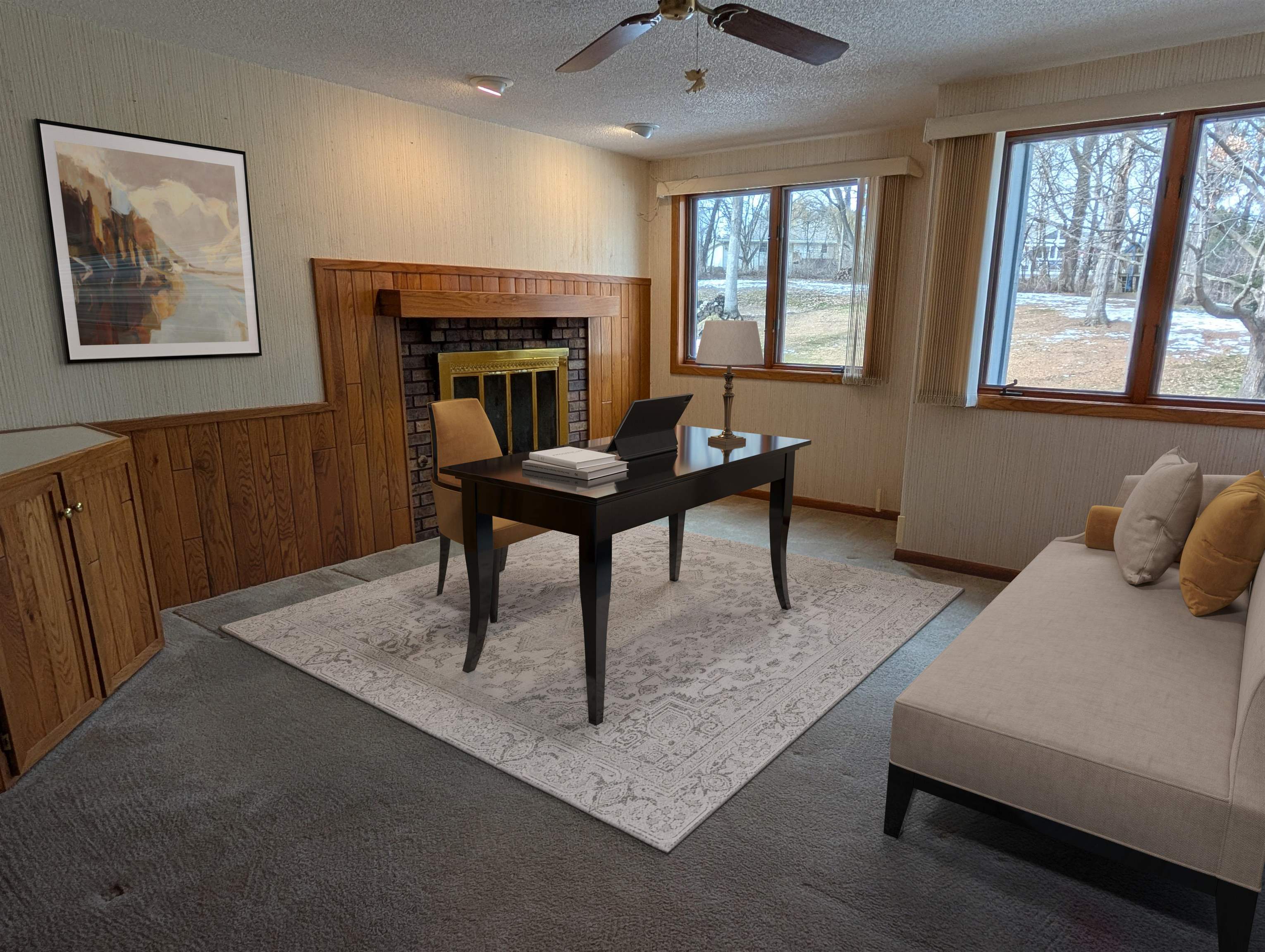684 Sioux Drive Freeport, IL 61032 - Photo 30 of 44 a living room with furniture and a fireplace