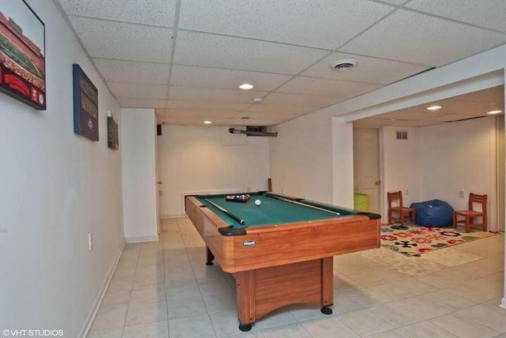 908 East Hampton Road Whitefish Bay, WI 53217 - Photo 13 of 23 Lower Level Rec Room w/ Pool Table