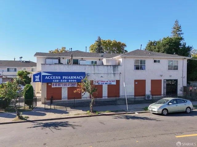 a view of a car park in front of it