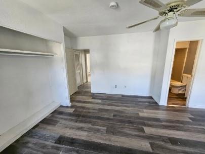 539 3rd Street, Unit 537 Pitcairn, PA 15140 - Photo 6 of 11 a view of an empty room with wooden floor and a ceiling fan