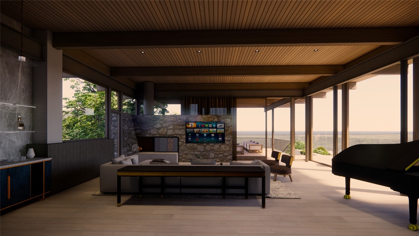 2718 Tether Trail Austin, TX 78704 - Photo 14 of 16 a living room with furniture and a large window