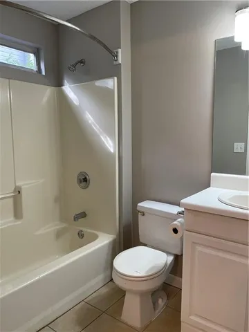 a bathroom with a toilet and a bathtub