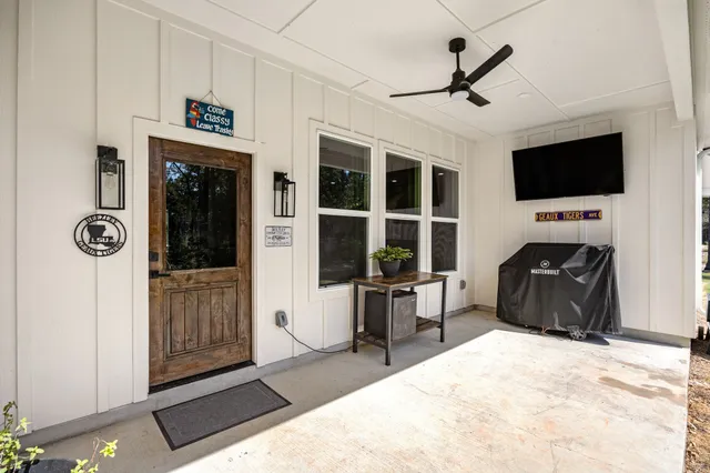 a view of a volley ball court
