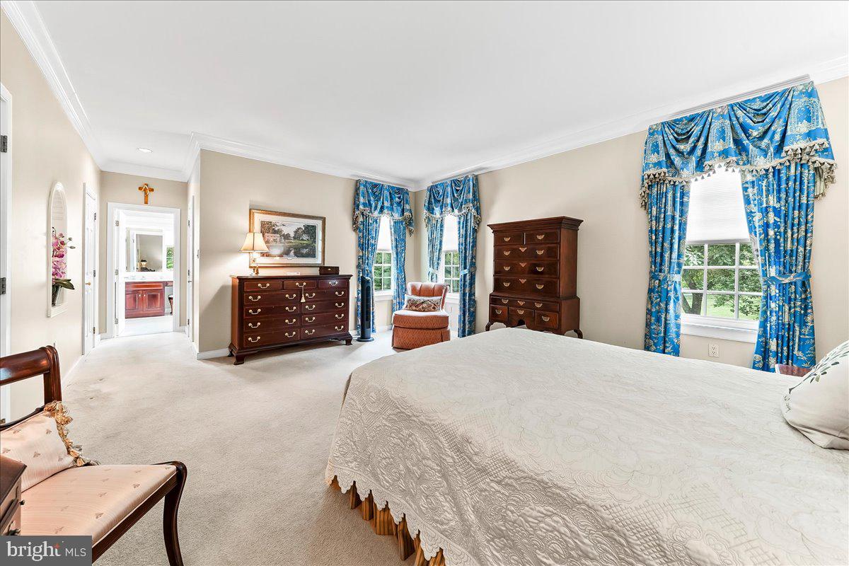 7 Bolingbroke Road West Chester, PA 19382 - Photo 12 of 86 Elegant bedroom with vibrant drapes.