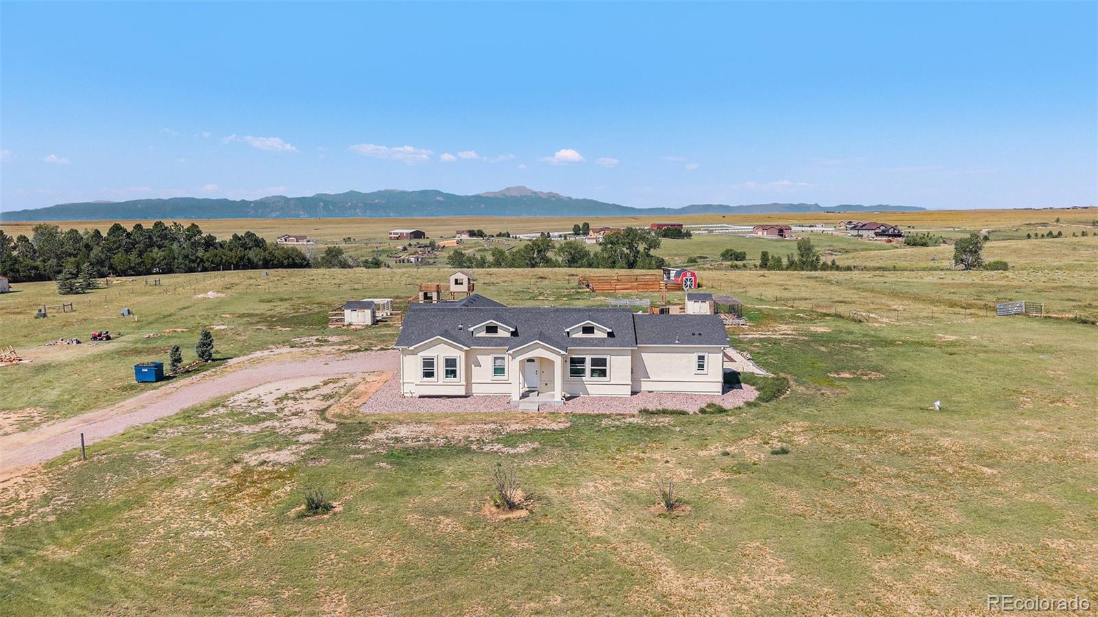 16690 Rabbit Track Trail Colorado Springs, CO 80930 - Photo 2 of 25 a view of a lake with houses in the back