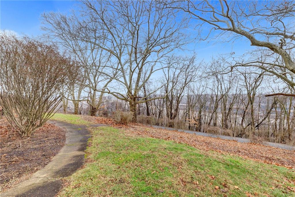 631 Riverview Road Freedom, PA 15042 - Photo 33 of 43 a backyard of a house with large trees