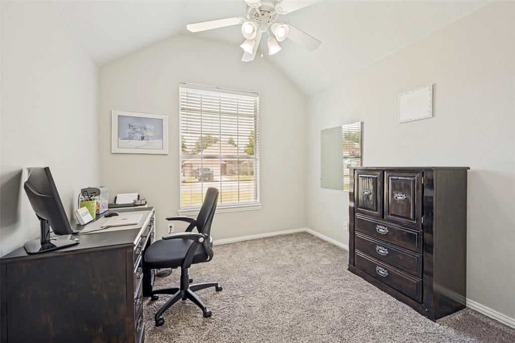 206 Ridge View Court Decatur, TX 76234 - Photo 16 of 29 a view of a workspace with furniture and a window