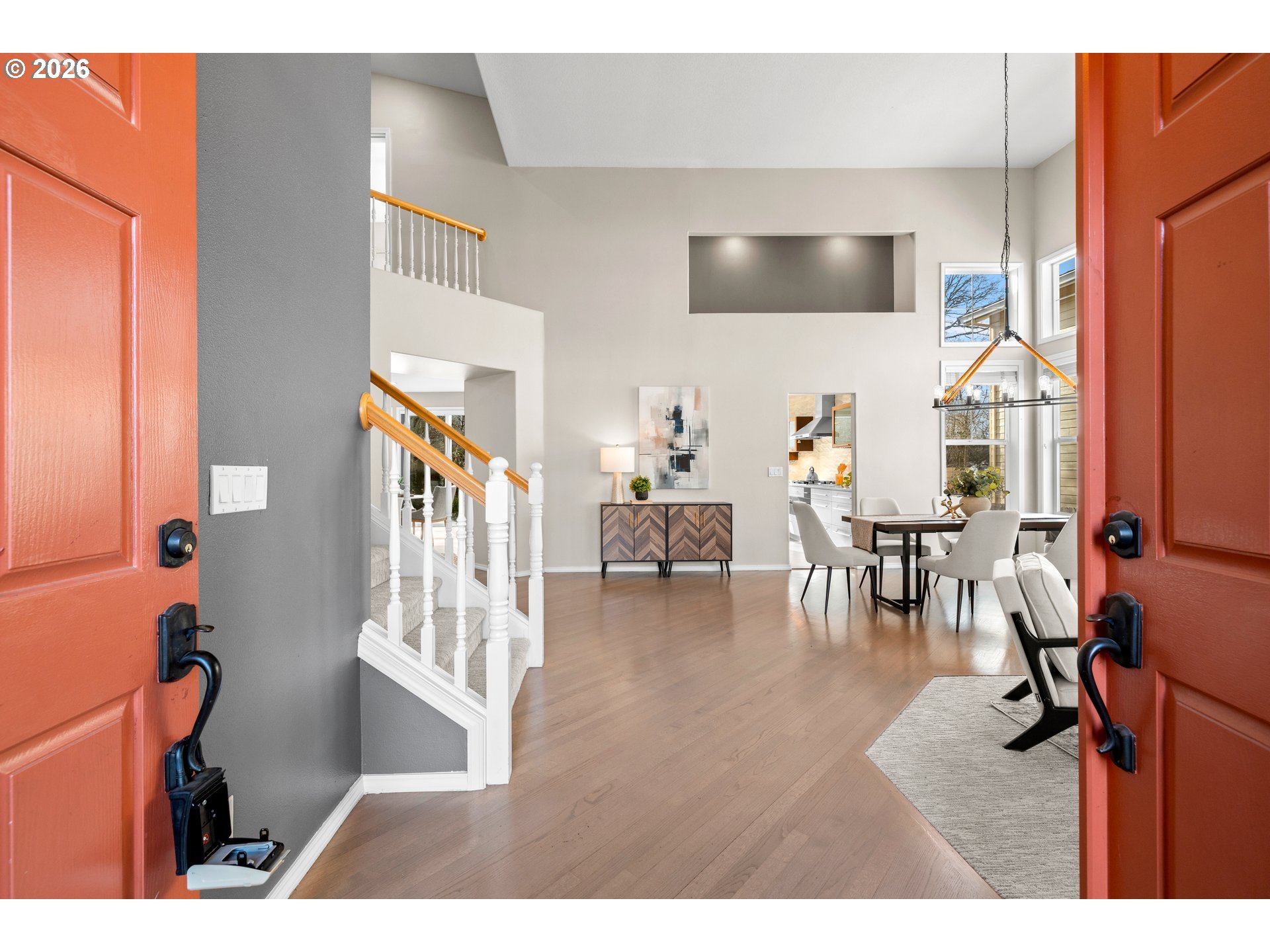 15542 Northwest Andalusian Way Portland, OR 97229 - Photo 5 of 48 a living room with furniture and a flat screen tv