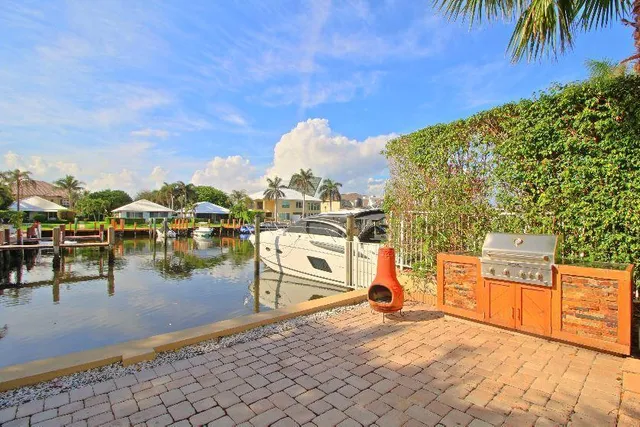 a view of a terrace with seating space