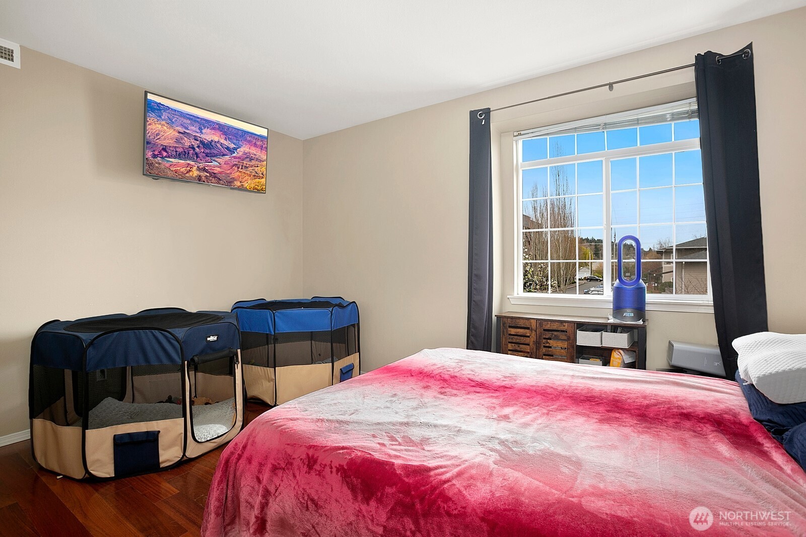 6830 20th Street East, Unit F5 Fife, WA 98424 - Photo 20 of 25 a bedroom with bed and a window