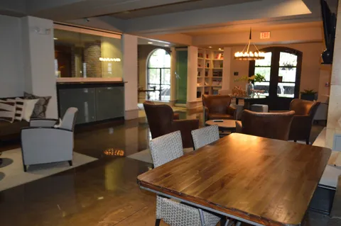 a kitchen with lots of counter top space and appliances
