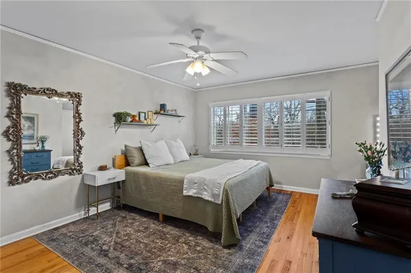 a bed room with a bed and a couch