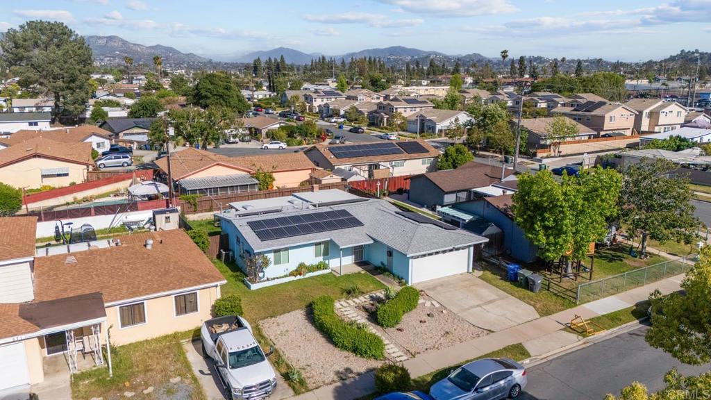 565 June Way El Cajon, CA 92021 - Photo 32 of 42 an aerial view of a residential houses with city view
