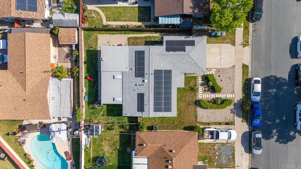 565 June Way El Cajon, CA 92021 - Photo 33 of 42 an aerial view of residential houses with outdoor space