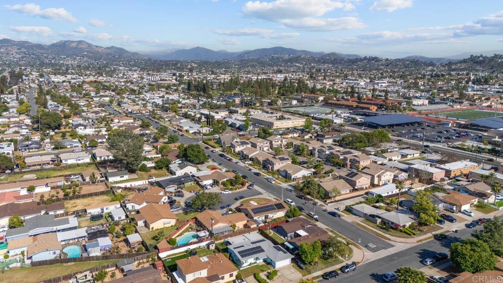 565 June Way El Cajon, CA 92021 - Photo 34 of 42 an aerial view of residential houses with city view