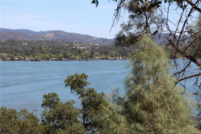 a view of lake with mountain