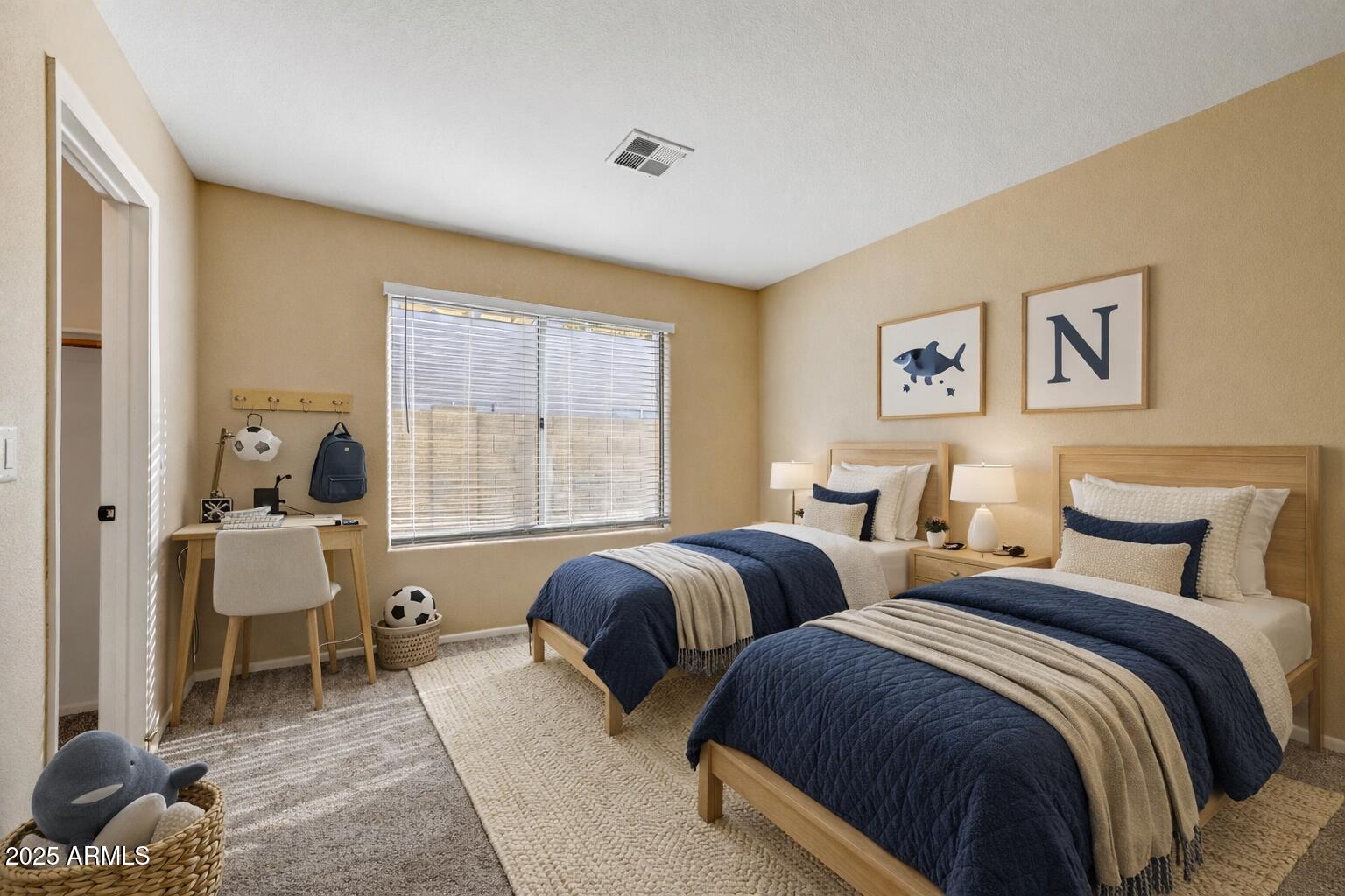 2015 East Bendix Drive Tempe, AZ 85283 - Photo 17 of 31 a bedroom with two beds and a window