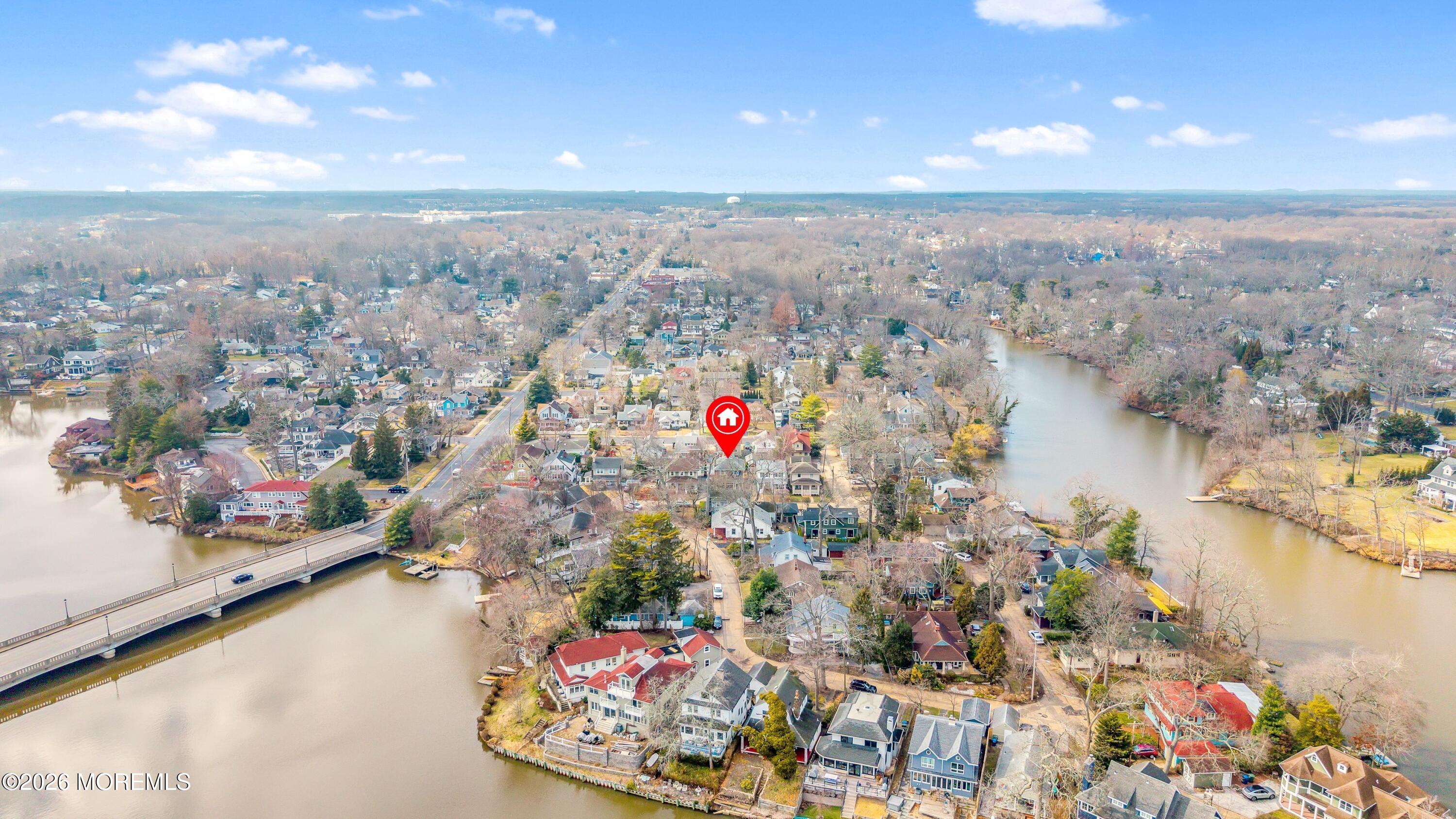 1405 Wanamassa Road Asbury Park, NJ 07712 - Photo 35 of 42 an aerial view of city and lake
