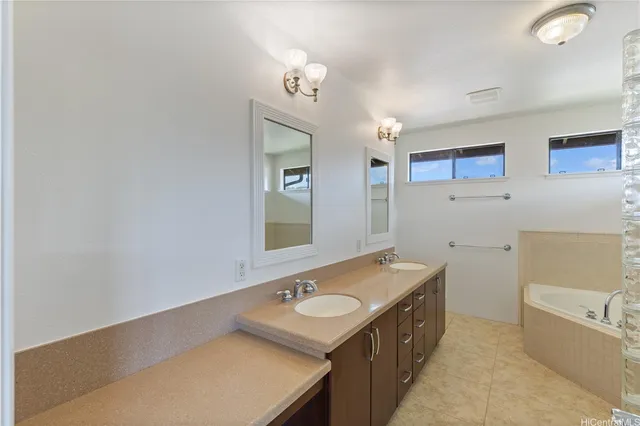 a bathroom with a sink and a bathtub