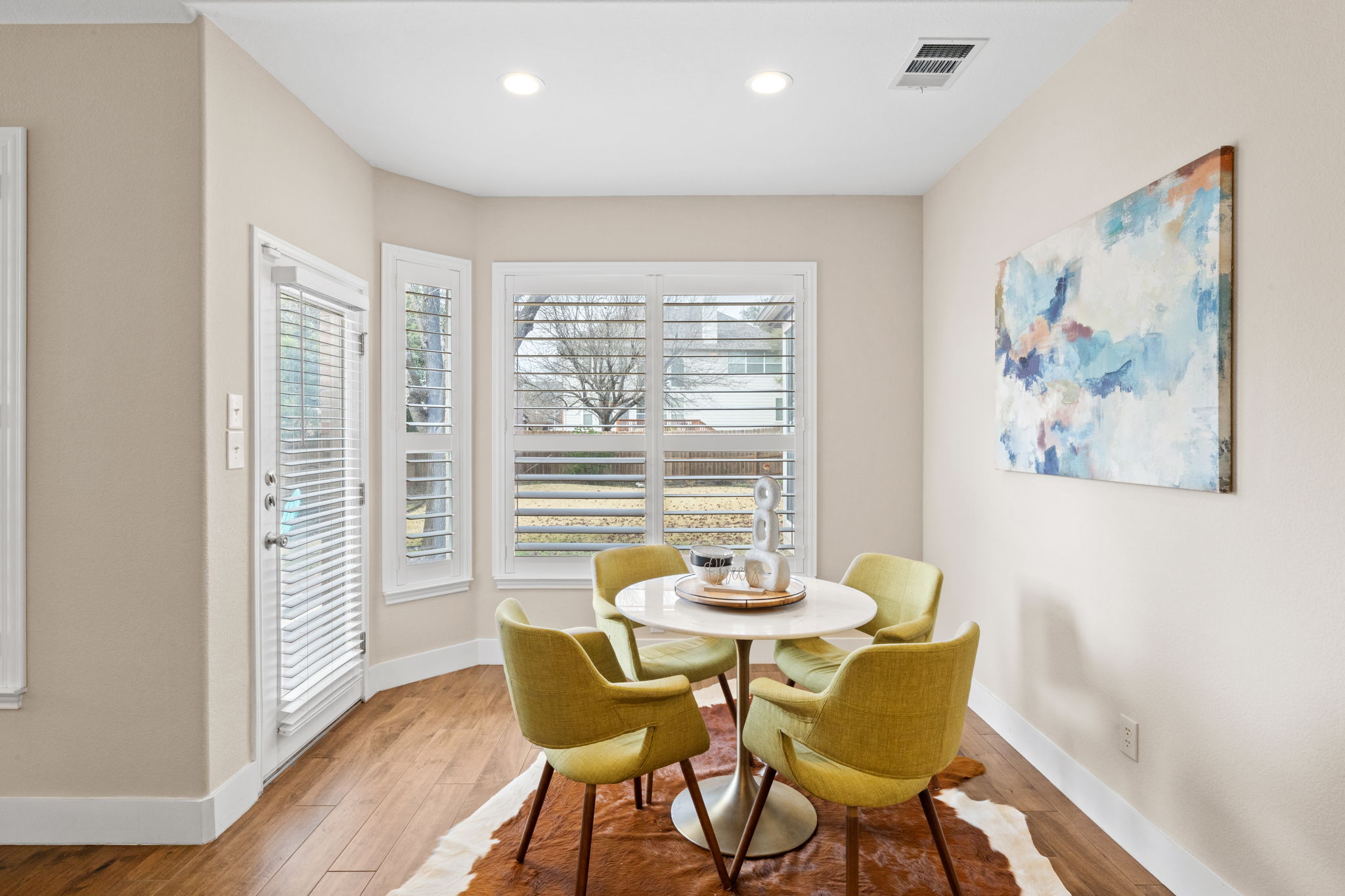 8112 Cobblestone Austin, TX 78735 - Photo 14 of 33 Dining area featuring recessed lighting and light wood-type flooring
