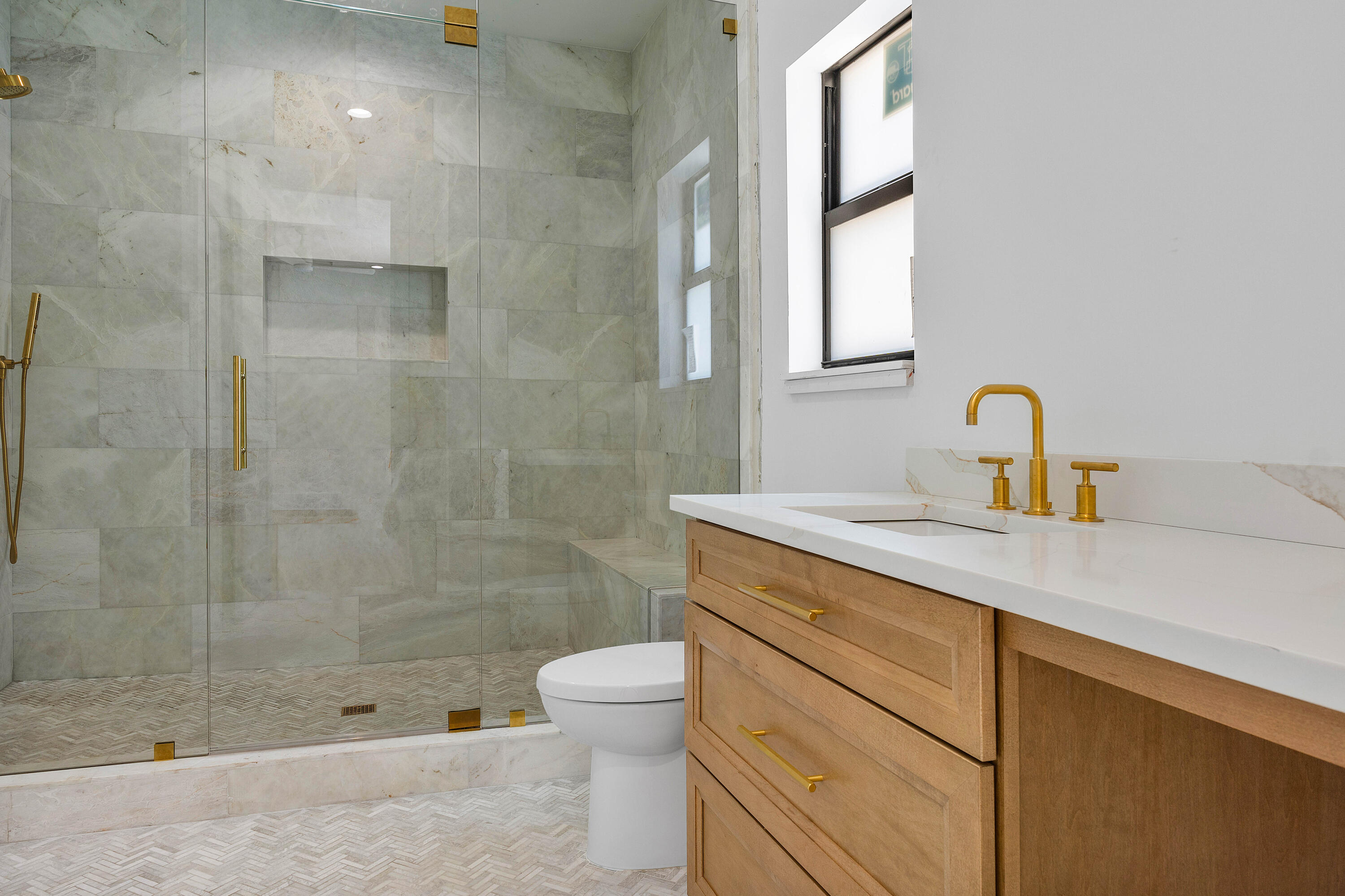 7536 Fenwick Place Boca Raton, FL 33496 - Photo 15 of 31 a bathroom with a sink a toilet and shower