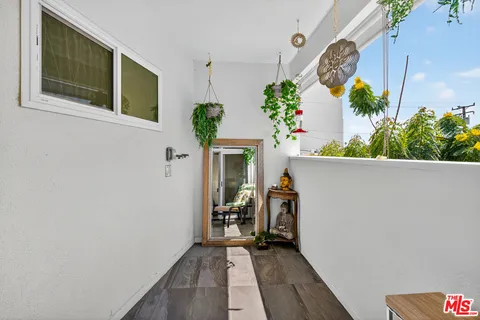 a view of a entryway of the house