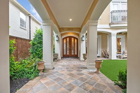 a view of a house with a porch
