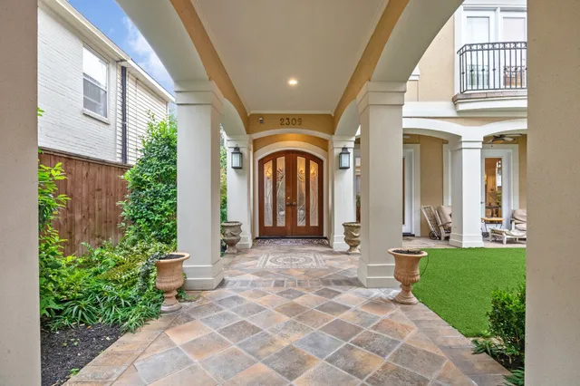a view of a house with a porch