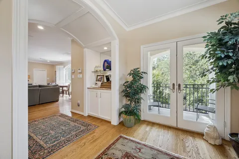 a view of livingroom with furniture and floor to ceiling window
