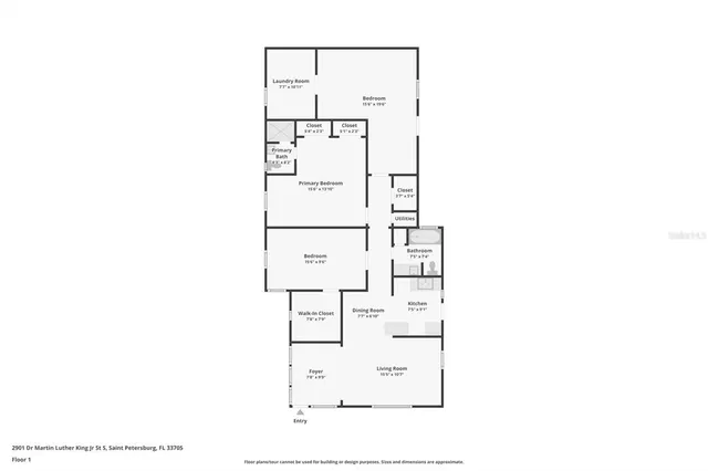 $185,000 | 2901 Doctor Martin Luther King Junior Street South, St. Petersburg, FL 33705