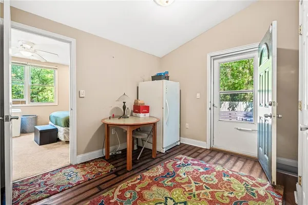 a very nice looking room with a large window
