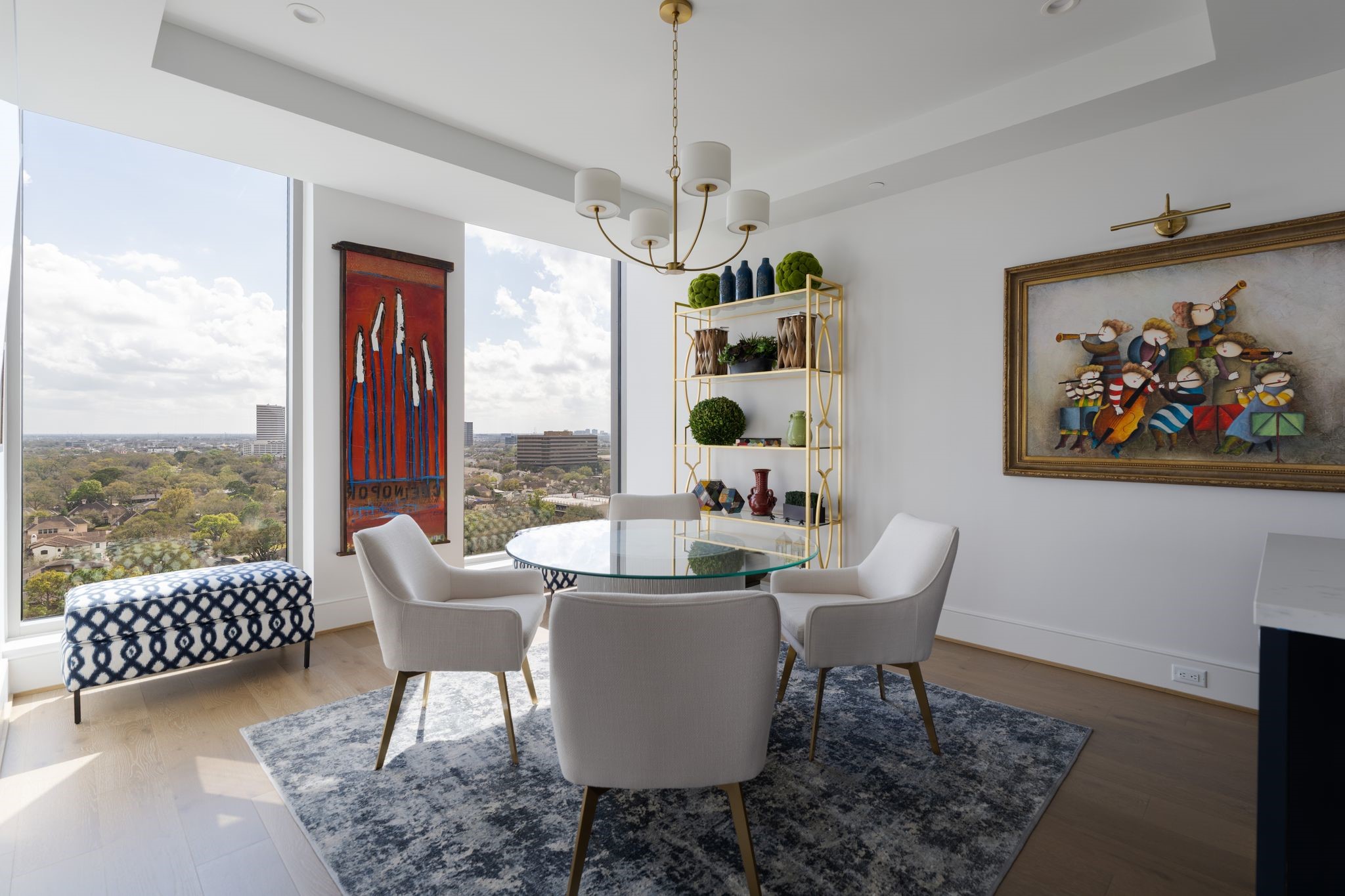 5656 San Felipe Street, Unit 1401 Houston, TX 77056 - Photo 15 of 40 a dining room with furniture and window