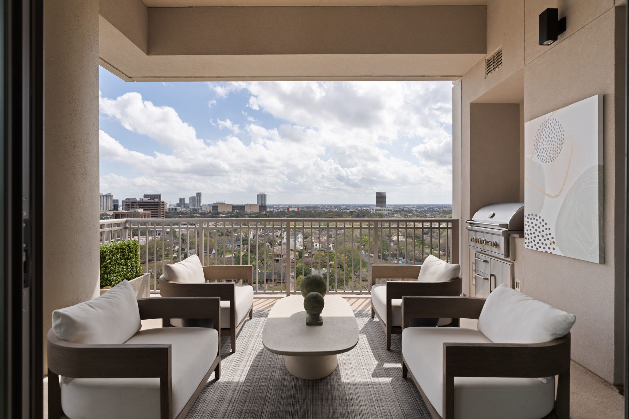 5656 San Felipe Street, Unit 1401 Houston, TX 77056 - Photo 2 of 40 The city is the only seasoning you need. An over-sized terrace with a built-in outdoor kitchen, designed for those who want to cook, dine, and live on a higher level.