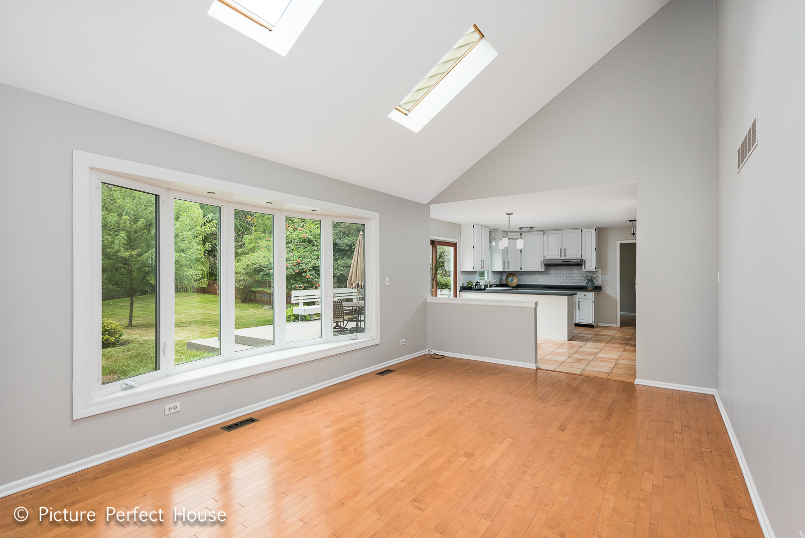 1235 Leverenz Road Naperville, IL 60564 - Photo 9 of 25 a big room with natural light and hardwood