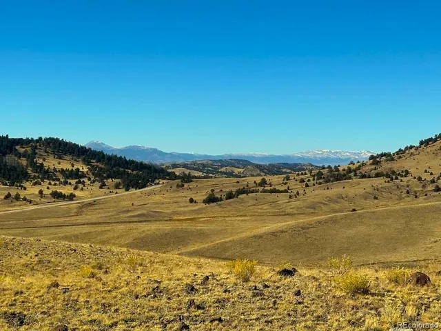 a view of an outdoor space and mountain view