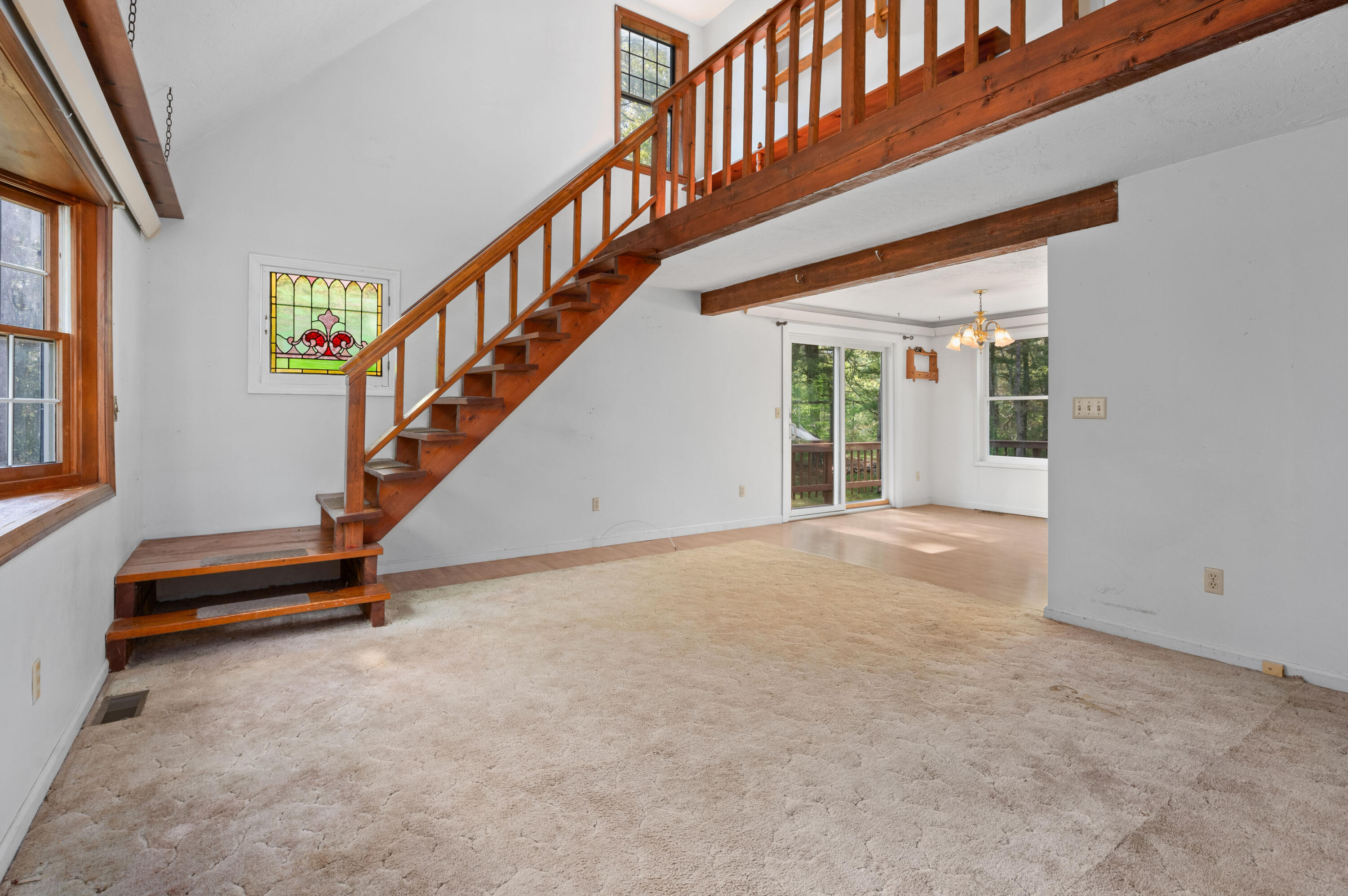 80 J B Drive Marstons Mills, MA 02648 - Photo 3 of 27 a view of empty room with stairs