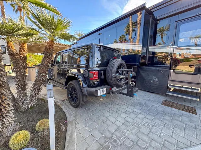 a view of car parked in garage