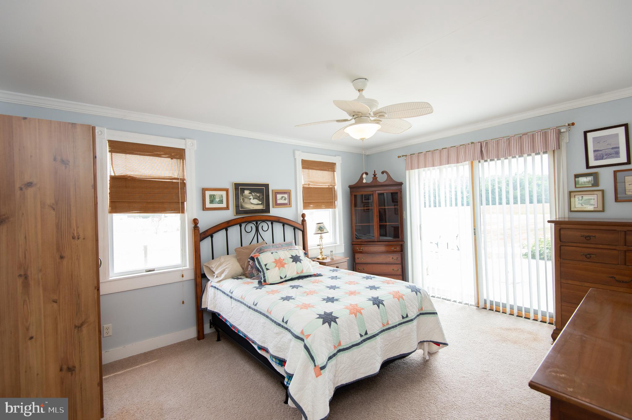 6046 Todds Point Road Cambridge, MD 21613 - Photo 47 of 94 Main Level Bedroom Opens to Side Deck