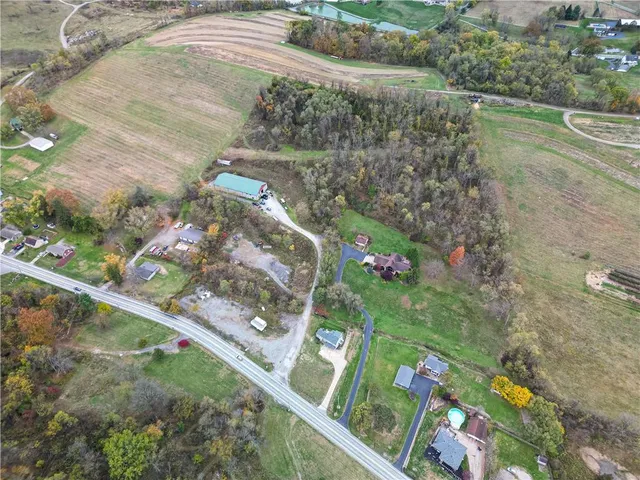 a view of city from a balcony
