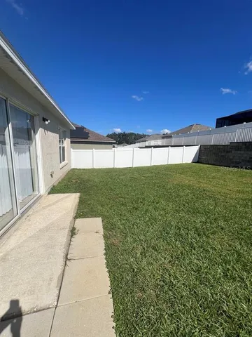 a view of an outdoor space and a yard