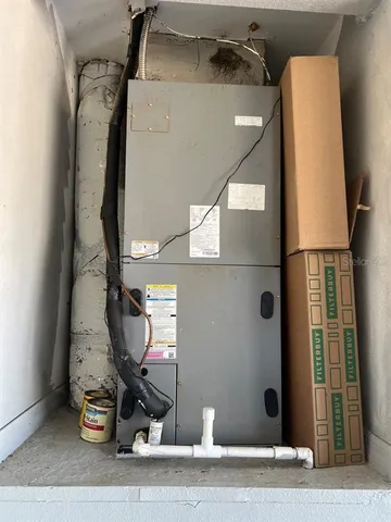 a view of a swimming pool and an outdoor space