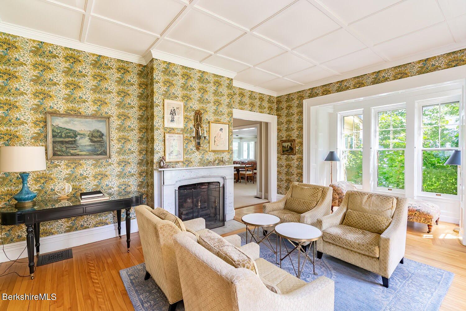 39 Main Street Stockbridge, MA 01262 - Photo 6 of 39 a living room with furniture and a fireplace