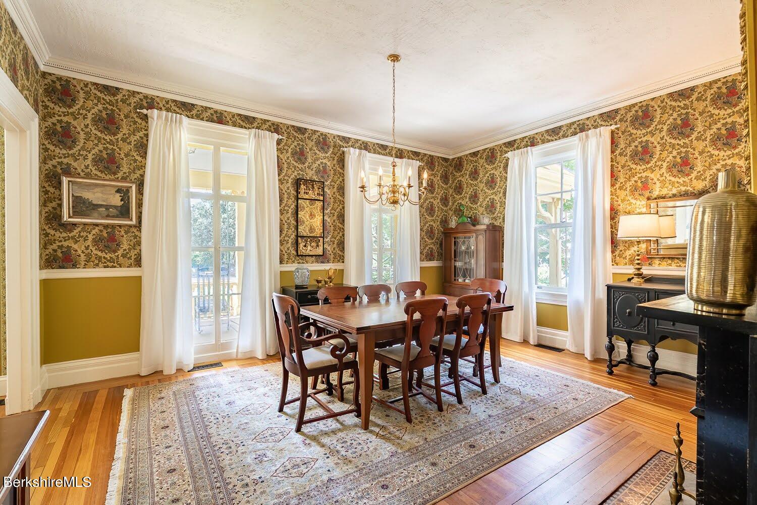 39 Main Street Stockbridge, MA 01262 - Photo 9 of 39 a view of a a dining room with furniture window and wooden floor