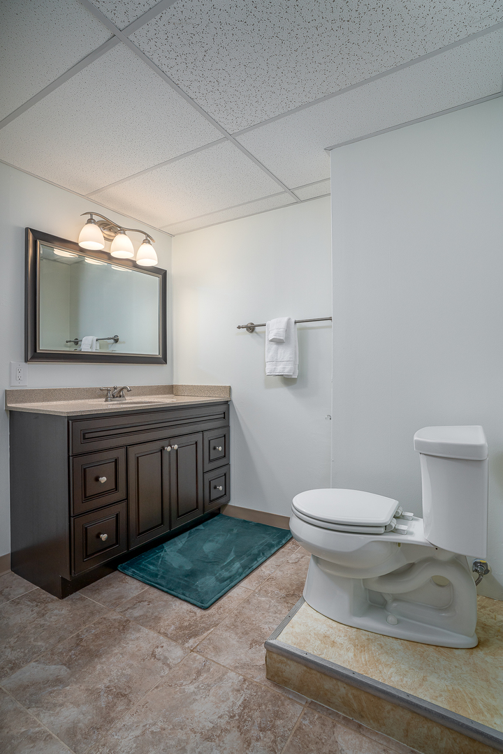 5302 32nd Avenue Moline, IL 61265 - Photo 26 of 30 a bathroom with a toilet a sink and mirror