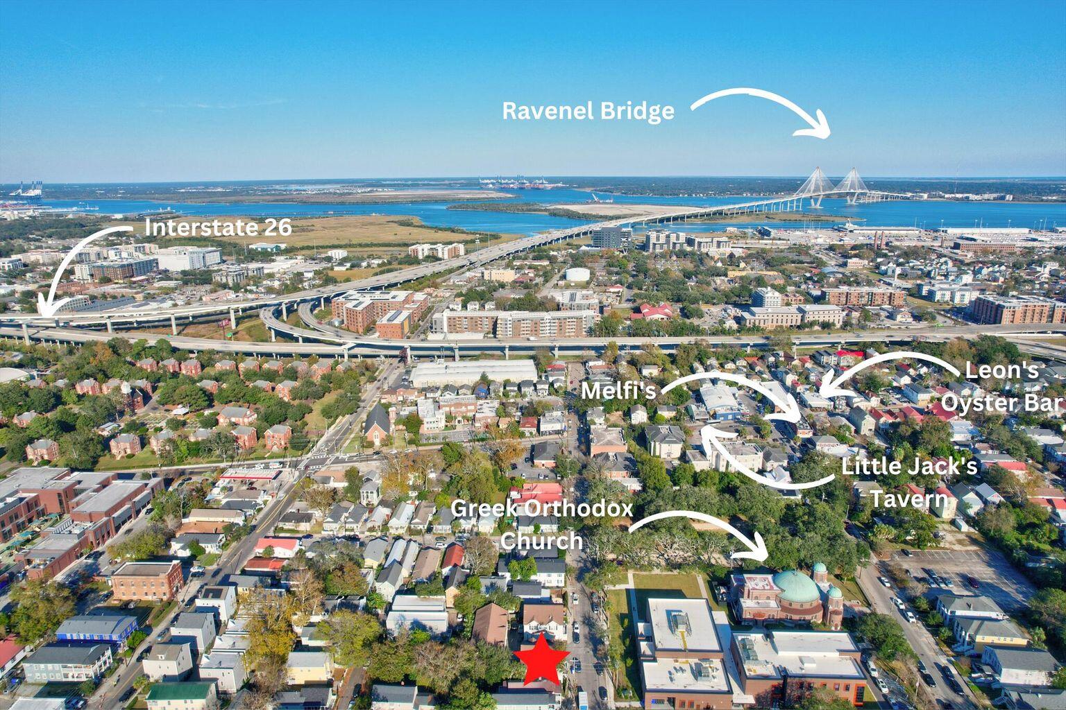 118 Congress Street, Unit F Charleston, SC 29403 - Photo 33 of 38 Aerial Location