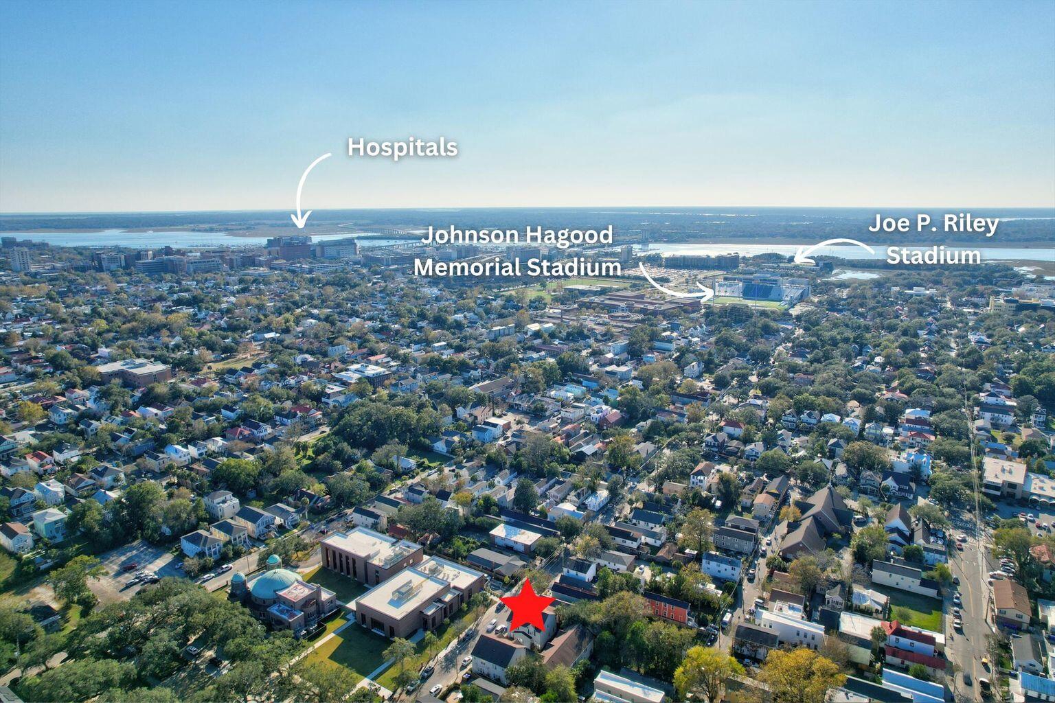 118 Congress Street, Unit F Charleston, SC 29403 - Photo 37 of 38 Aerial Location