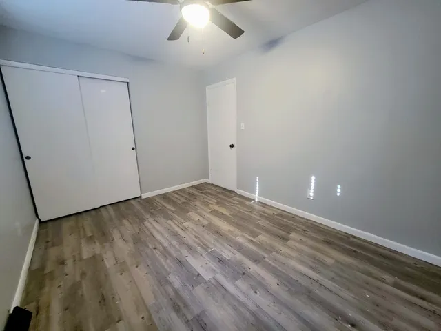 wooden floor in an empty room